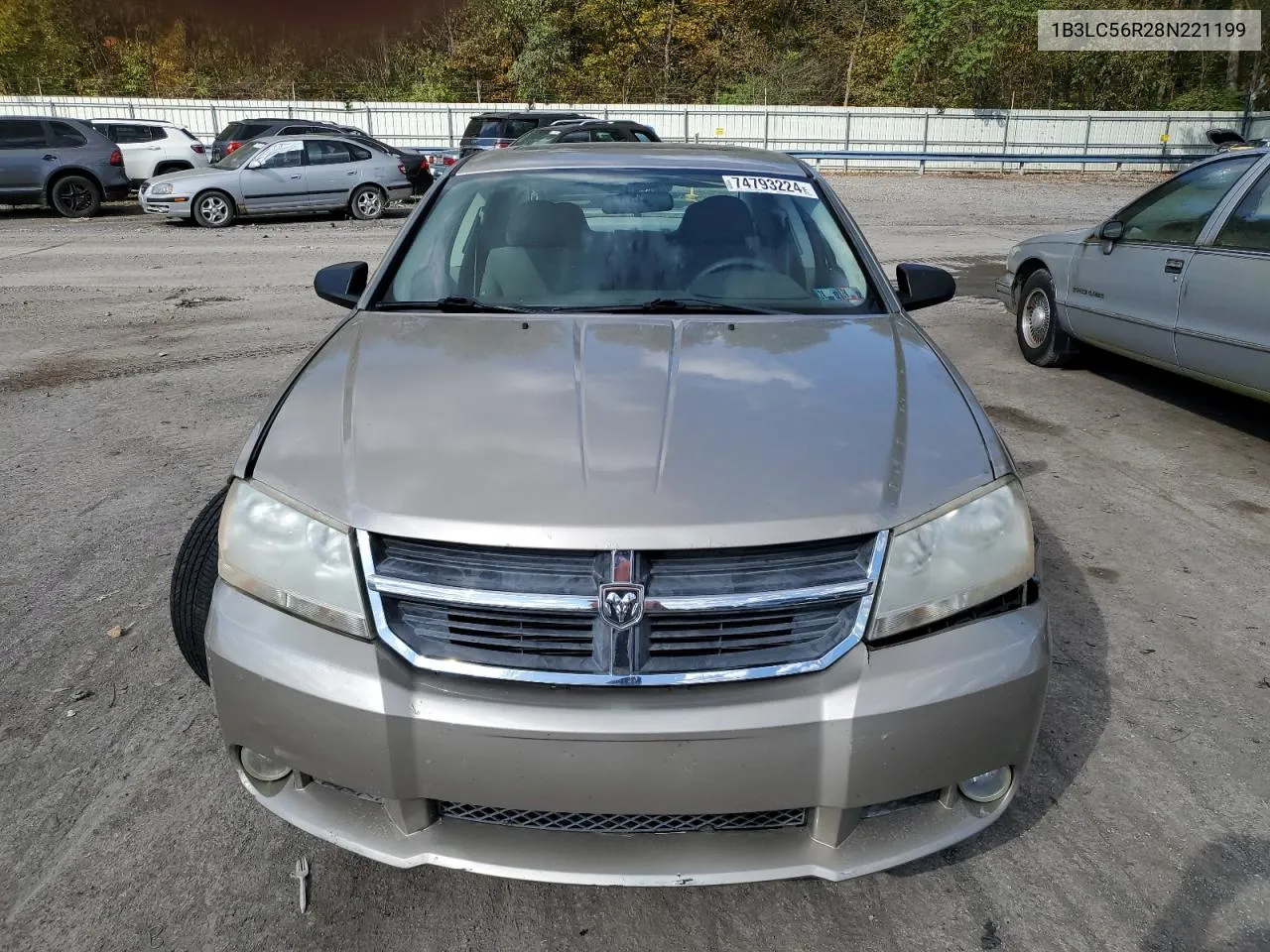 2008 Dodge Avenger Sxt VIN: 1B3LC56R28N221199 Lot: 74793224