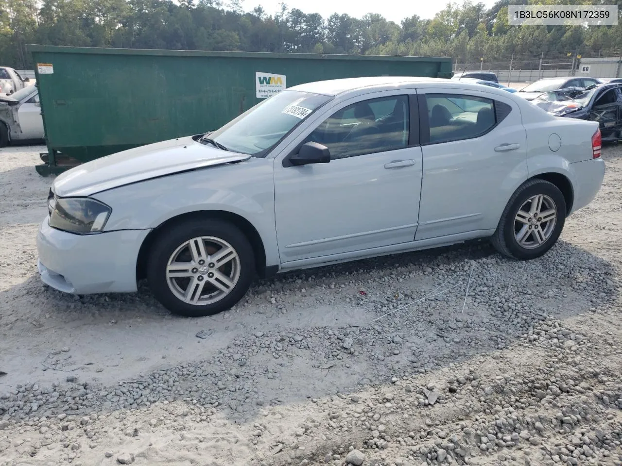 2008 Dodge Avenger Sxt VIN: 1B3LC56K08N172359 Lot: 75192784