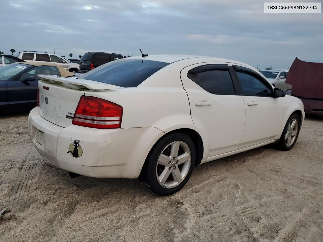 2008 Dodge Avenger Sxt VIN: 1B3LC56R98N132794 Lot: 75966174