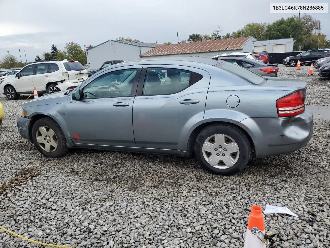 2008 Dodge Avenger Se VIN: 1B3LC46K78N286885 Lot: 76339074