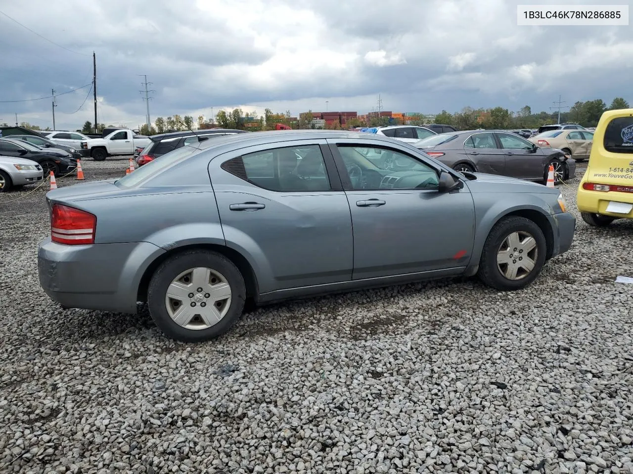 2008 Dodge Avenger Se VIN: 1B3LC46K78N286885 Lot: 76339074