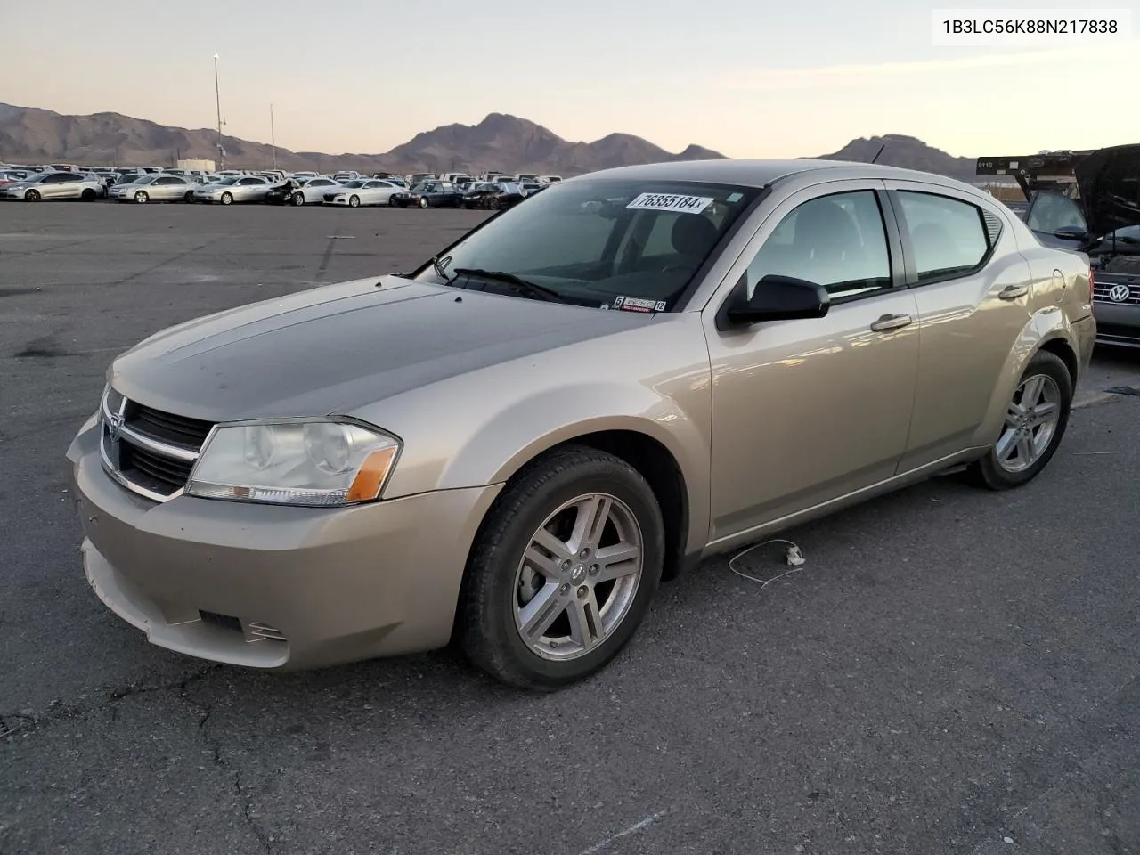 2008 Dodge Avenger Sxt VIN: 1B3LC56K88N217838 Lot: 76355184