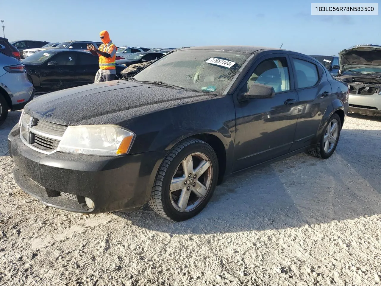 2008 Dodge Avenger Sxt VIN: 1B3LC56R78N583500 Lot: 77681144