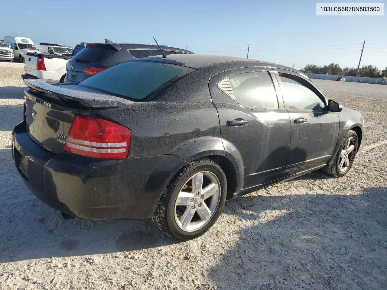 2008 Dodge Avenger Sxt VIN: 1B3LC56R78N583500 Lot: 77681144