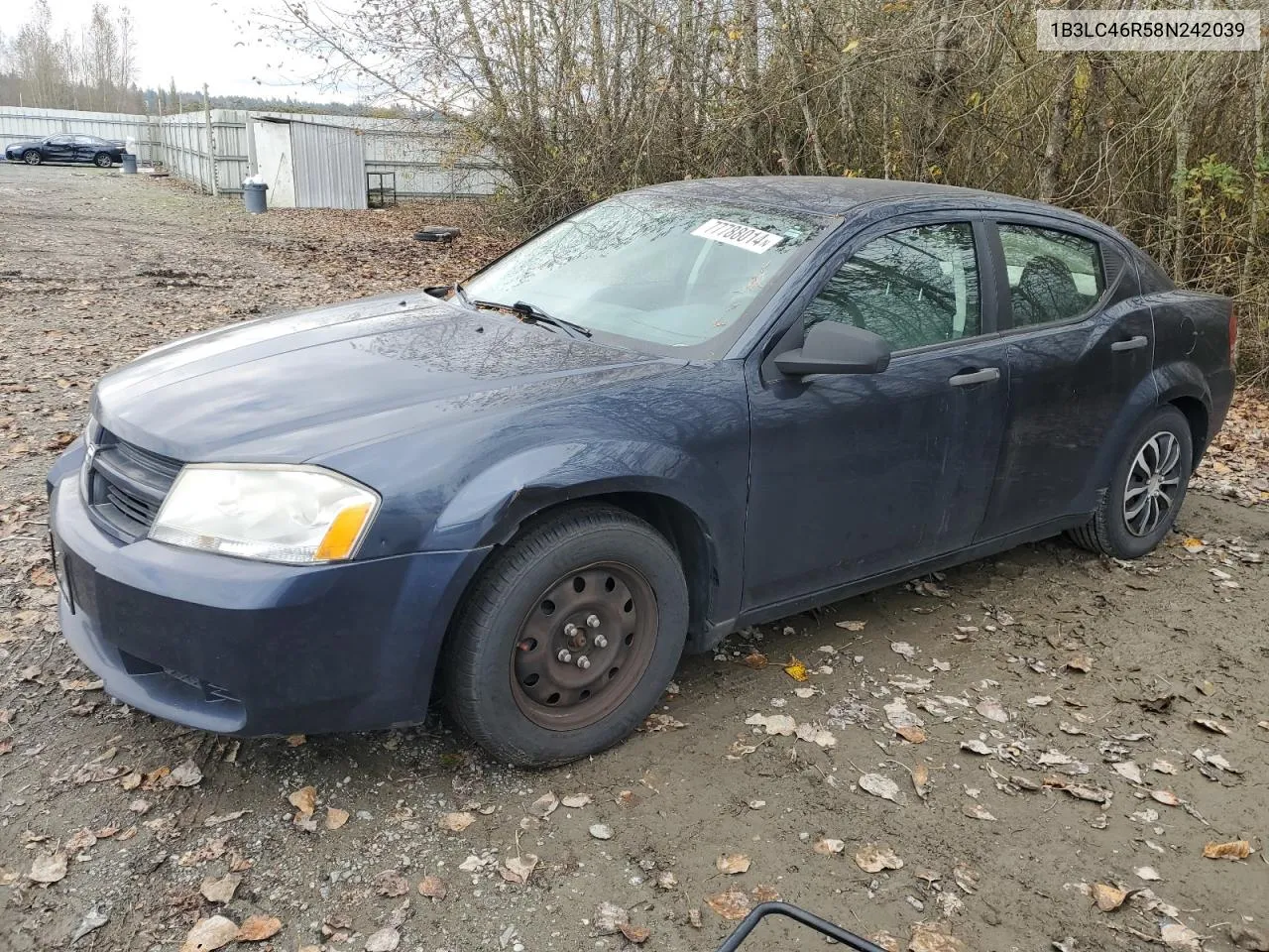 2008 Dodge Avenger Se VIN: 1B3LC46R58N242039 Lot: 77788014