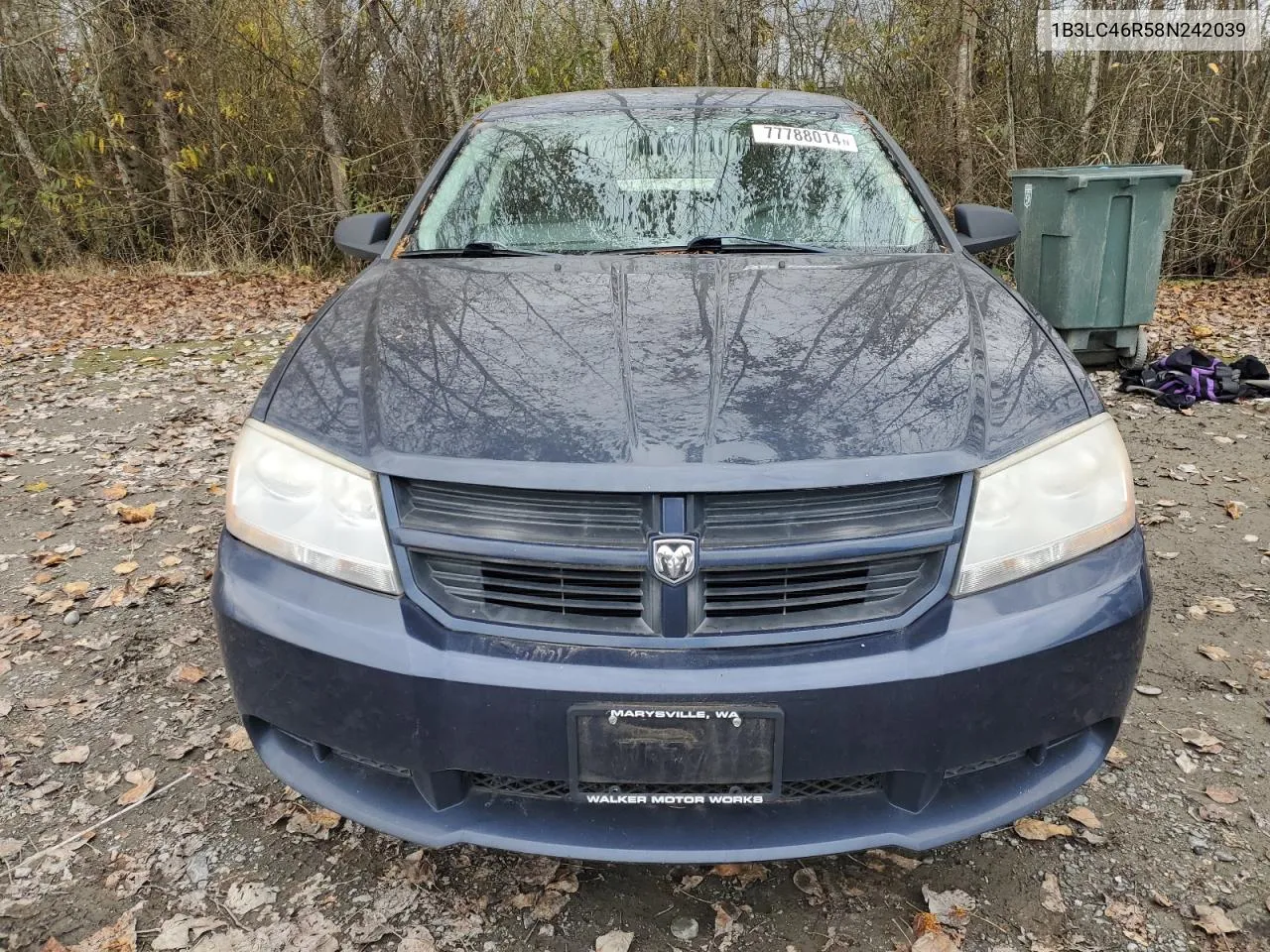 1B3LC46R58N242039 2008 Dodge Avenger Se