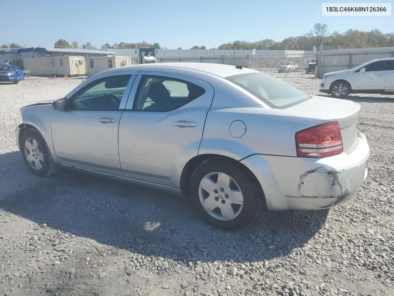 2008 Dodge Avenger Se VIN: 1B3LC46K68N126366 Lot: 78004734