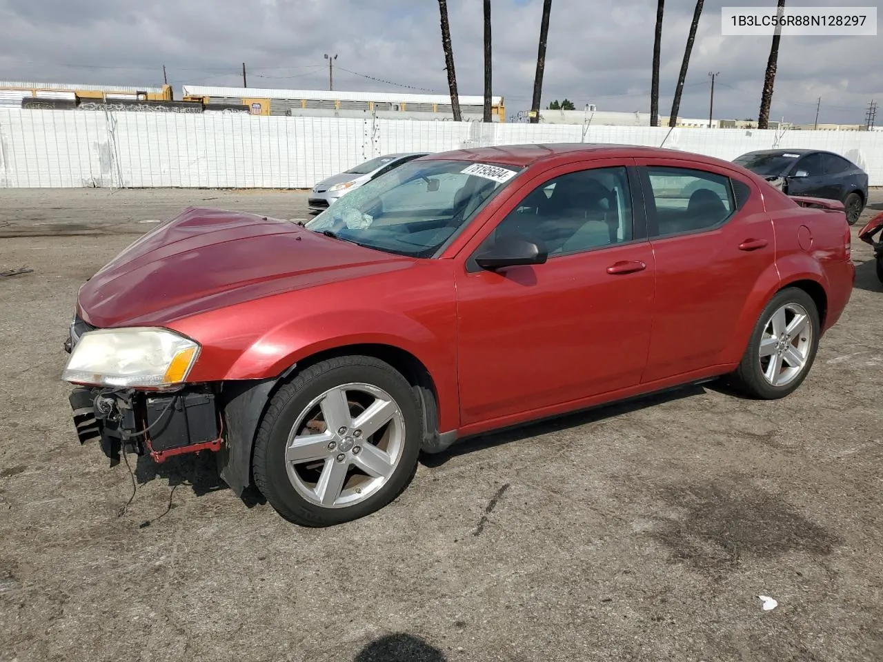 2008 Dodge Avenger Sxt VIN: 1B3LC56R88N128297 Lot: 78195604