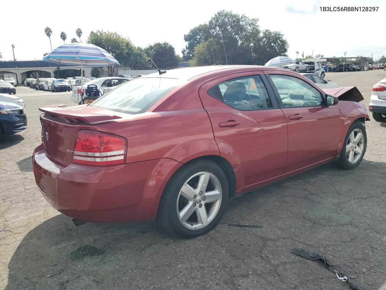 2008 Dodge Avenger Sxt VIN: 1B3LC56R88N128297 Lot: 78195604