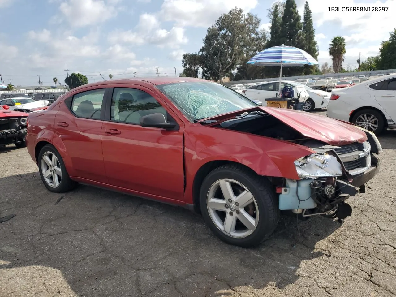 2008 Dodge Avenger Sxt VIN: 1B3LC56R88N128297 Lot: 78195604