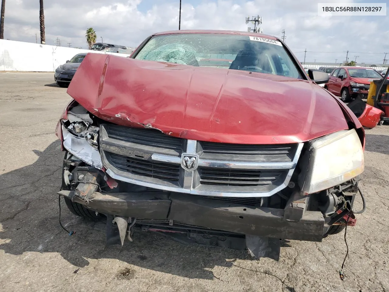 2008 Dodge Avenger Sxt VIN: 1B3LC56R88N128297 Lot: 78195604