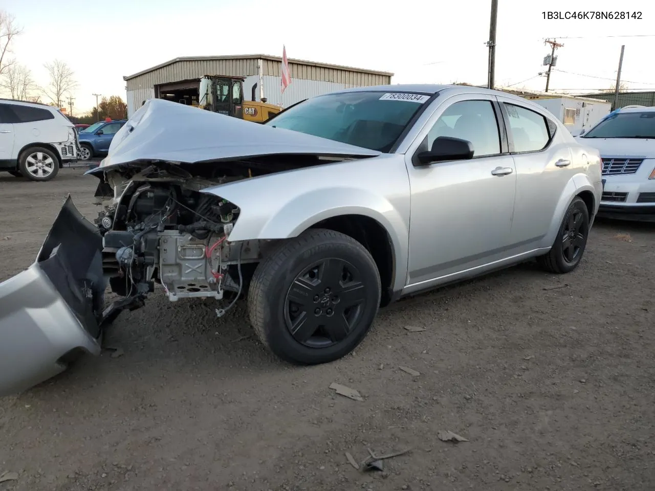 2008 Dodge Avenger Se VIN: 1B3LC46K78N628142 Lot: 78300034