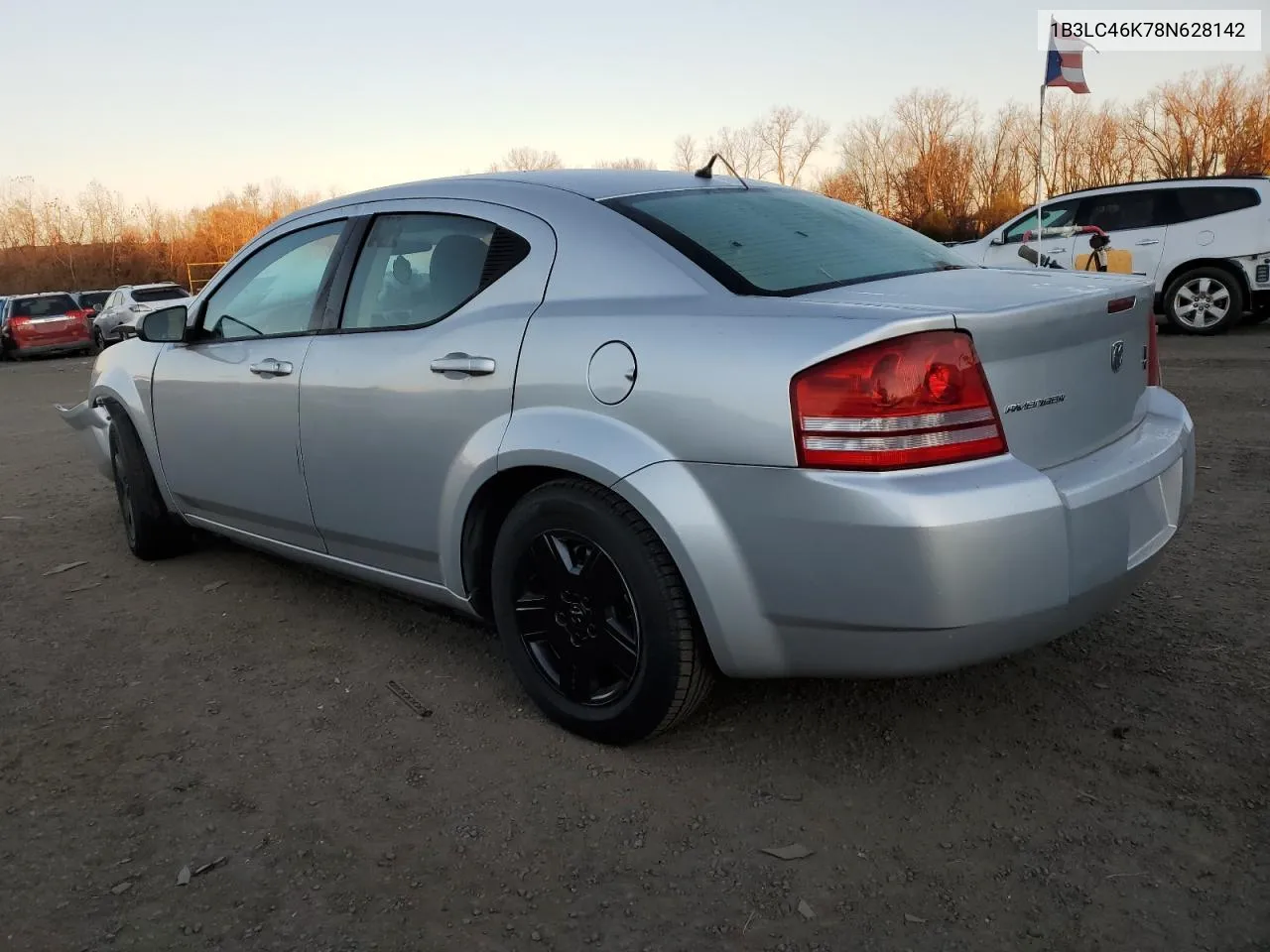 2008 Dodge Avenger Se VIN: 1B3LC46K78N628142 Lot: 78300034