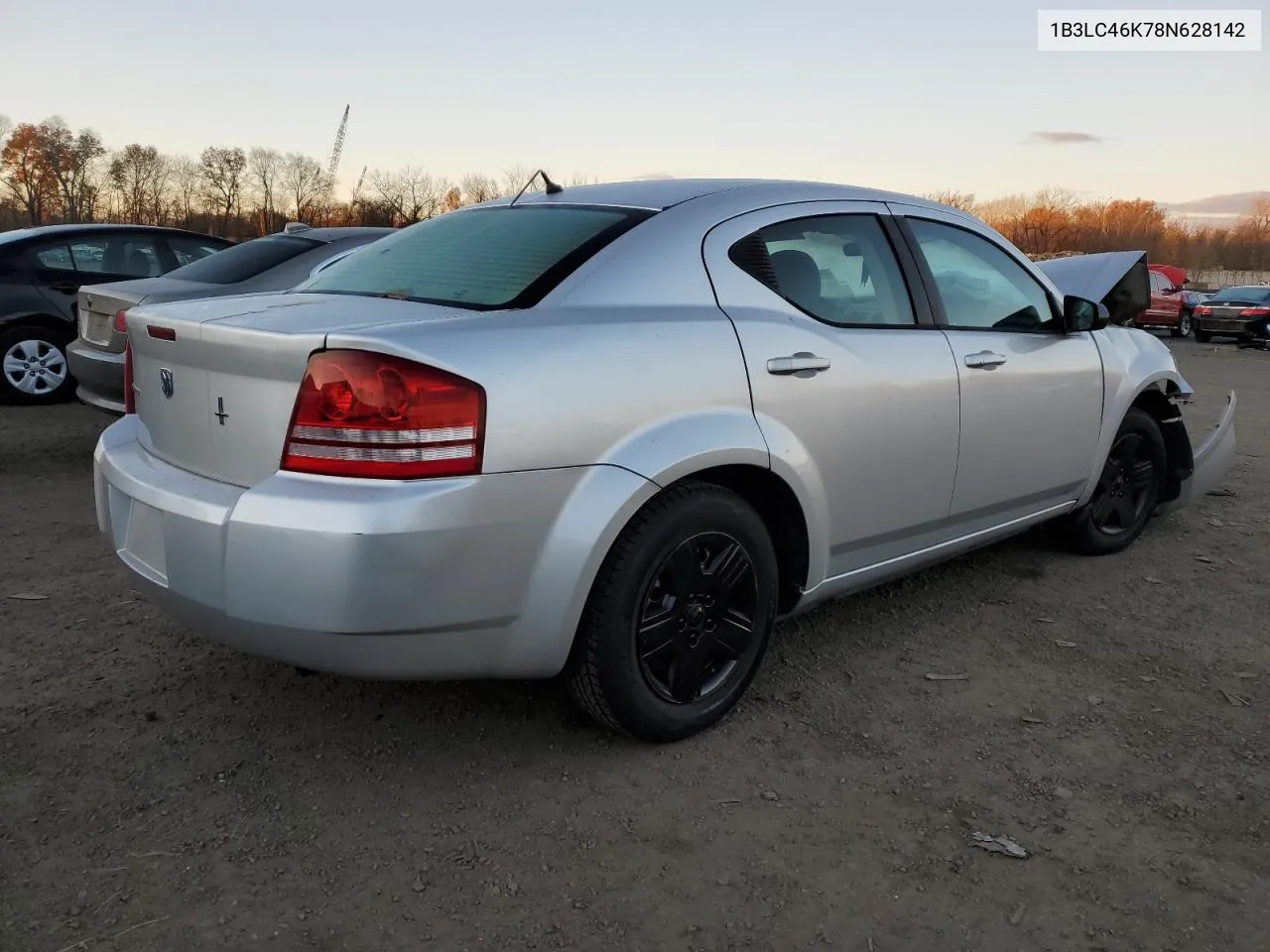 2008 Dodge Avenger Se VIN: 1B3LC46K78N628142 Lot: 78300034