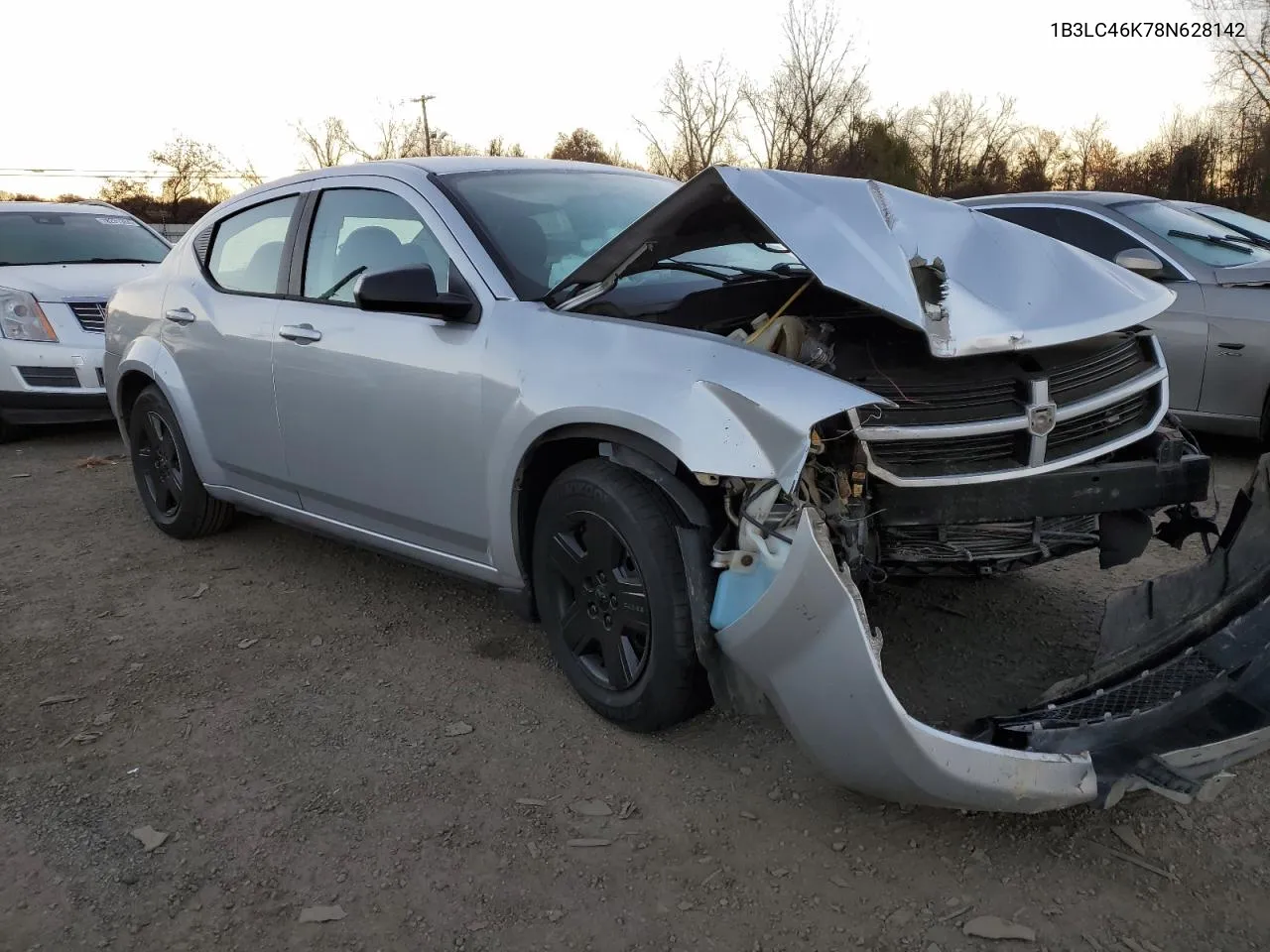 2008 Dodge Avenger Se VIN: 1B3LC46K78N628142 Lot: 78300034