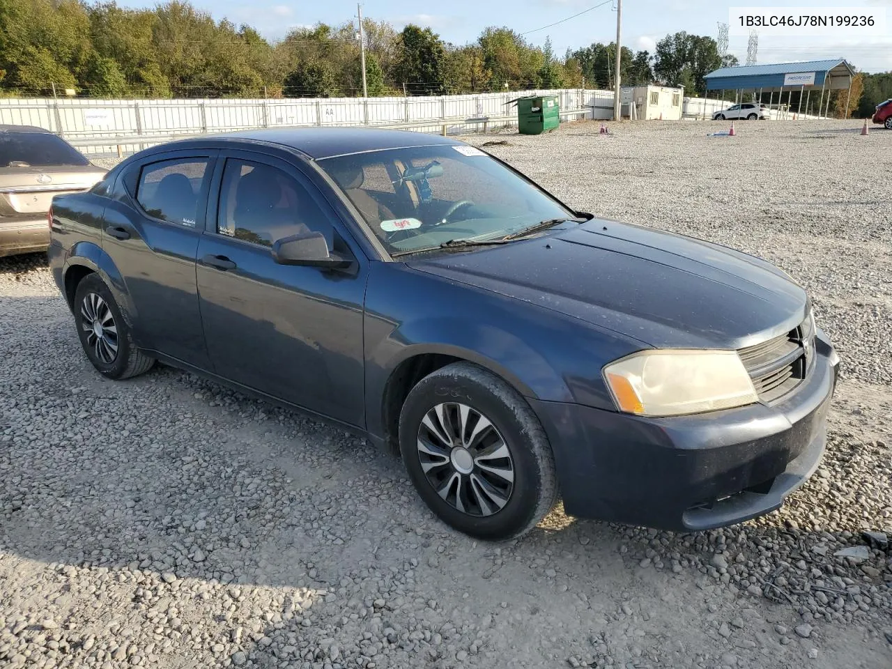 2008 Dodge Avenger Se VIN: 1B3LC46J78N199236 Lot: 78929034