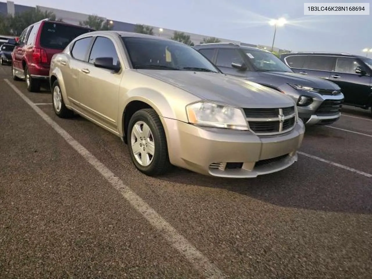 2008 Dodge Avenger Se VIN: 1B3LC46K28N168694 Lot: 79133634