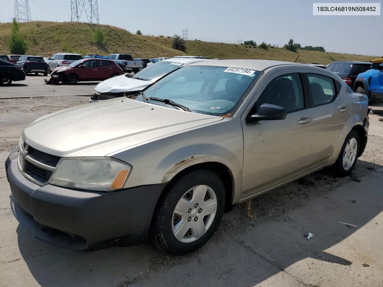 2009 Dodge Avenger Se VIN: 1B3LC46B19N508452 Lot: 64257194