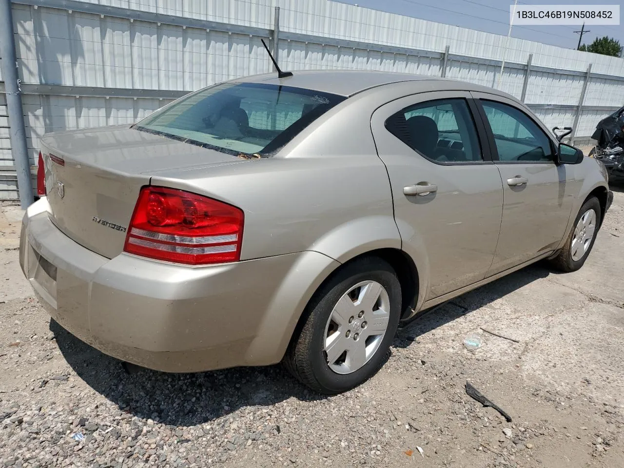 2009 Dodge Avenger Se VIN: 1B3LC46B19N508452 Lot: 64257194