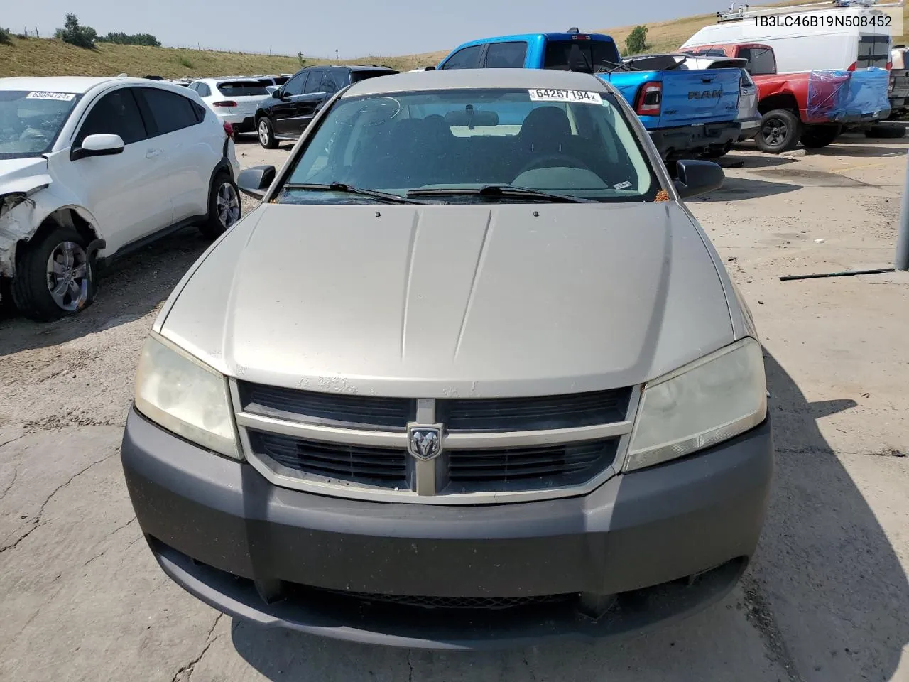 2009 Dodge Avenger Se VIN: 1B3LC46B19N508452 Lot: 64257194