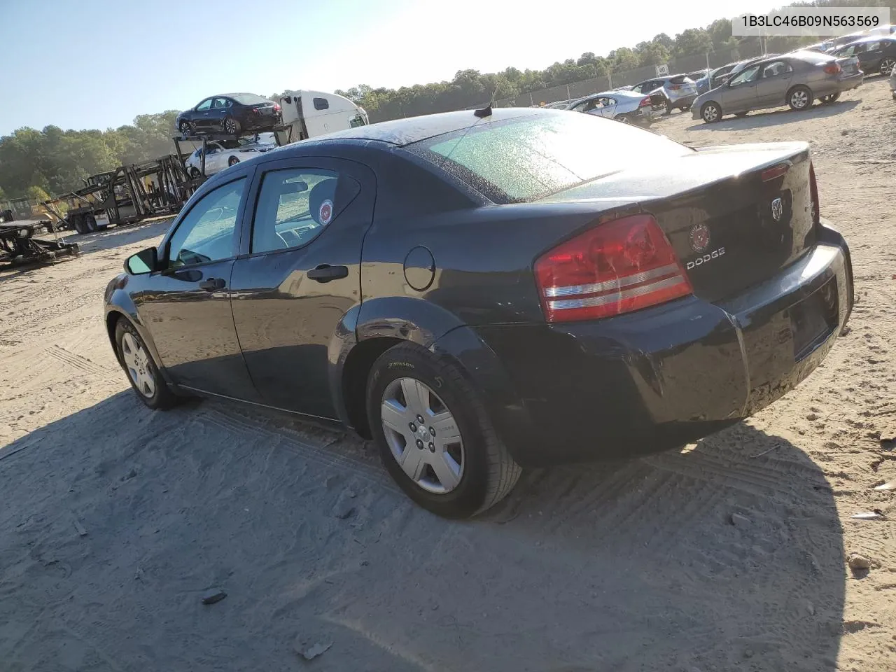 2009 Dodge Avenger Se VIN: 1B3LC46B09N563569 Lot: 70236344