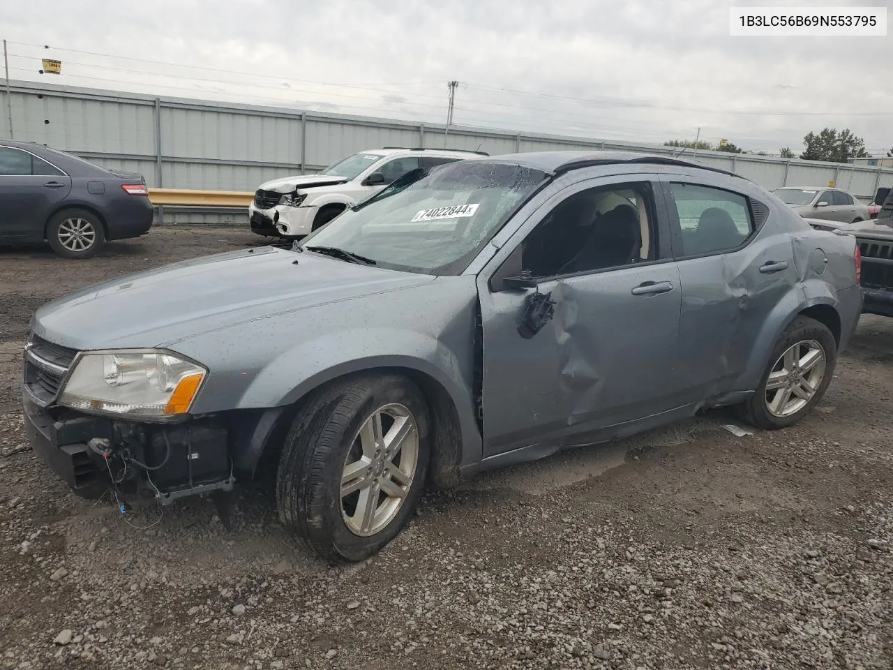 2009 Dodge Avenger Sxt VIN: 1B3LC56B69N553795 Lot: 74022844