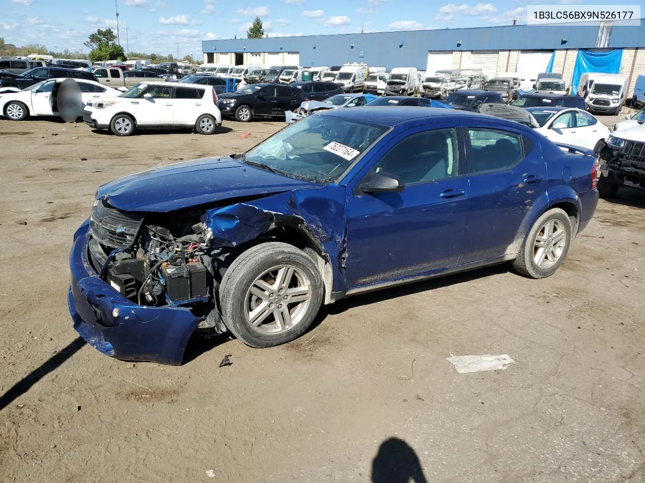 2009 Dodge Avenger Sxt VIN: 1B3LC56BX9N526177 Lot: 75227164