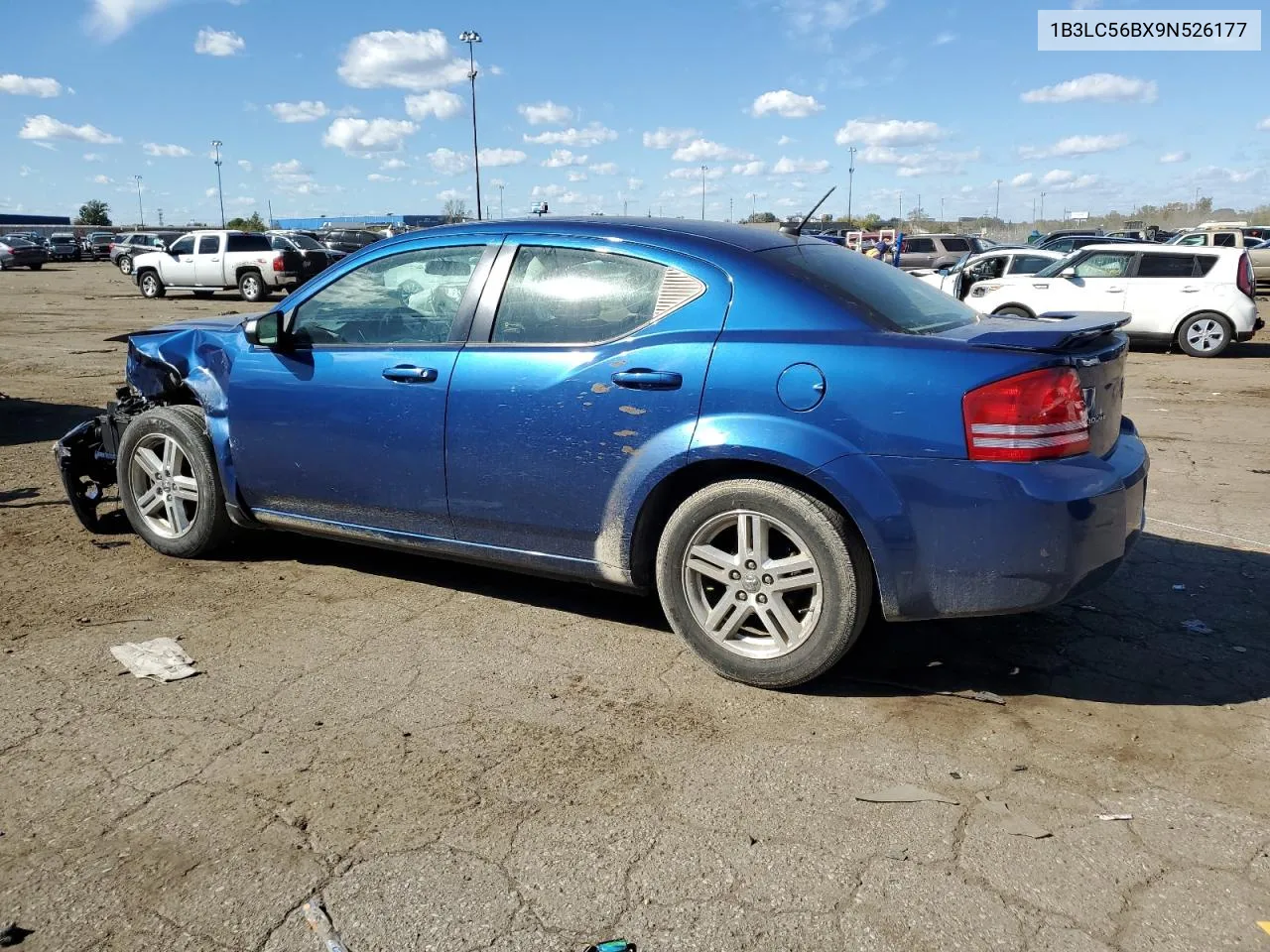 2009 Dodge Avenger Sxt VIN: 1B3LC56BX9N526177 Lot: 75227164