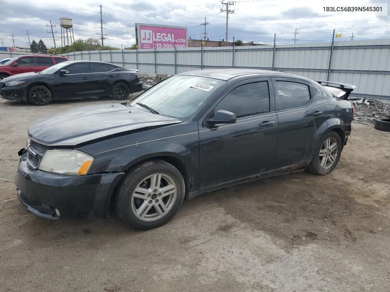 2009 Dodge Avenger Sxt VIN: 1B3LC56B39N545301 Lot: 76034534