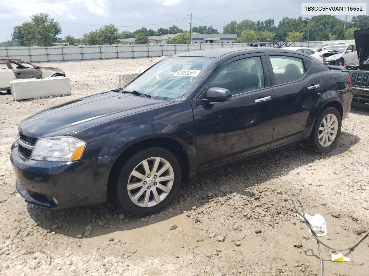 2010 Dodge Avenger R/T VIN: 1B3CC5FV0AN116552 Lot: 62858264