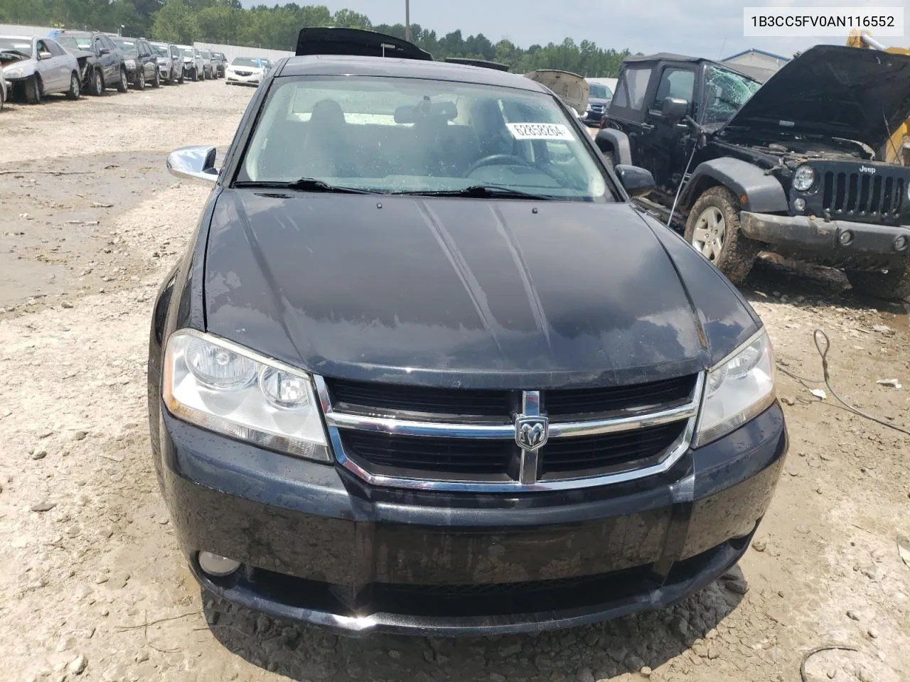 2010 Dodge Avenger R/T VIN: 1B3CC5FV0AN116552 Lot: 62858264