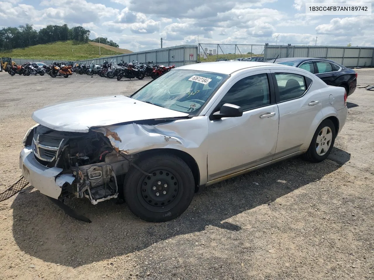 2010 Dodge Avenger Sxt VIN: 1B3CC4FB7AN189742 Lot: 63612184