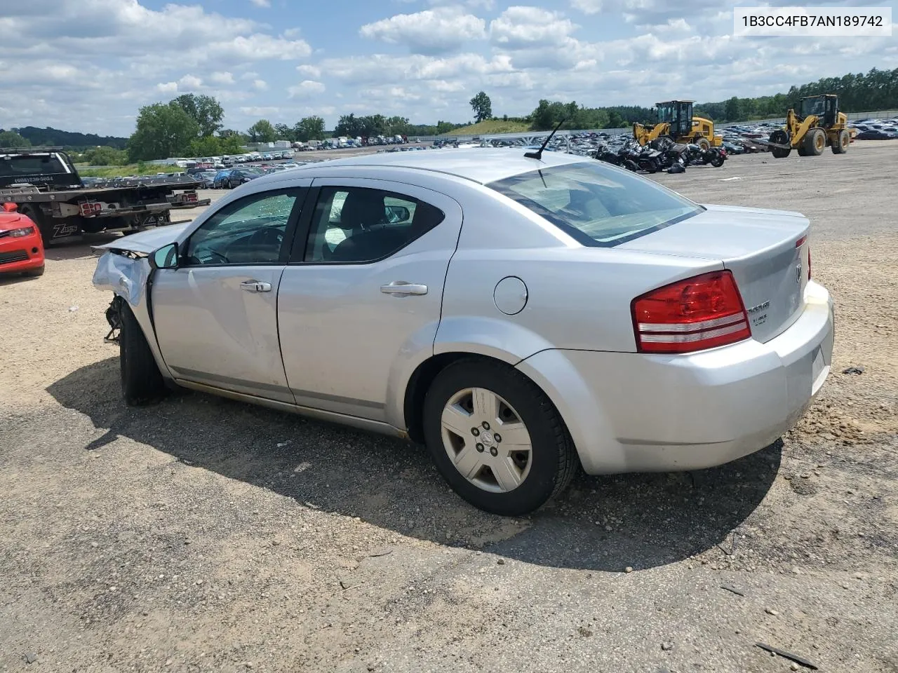 2010 Dodge Avenger Sxt VIN: 1B3CC4FB7AN189742 Lot: 63612184