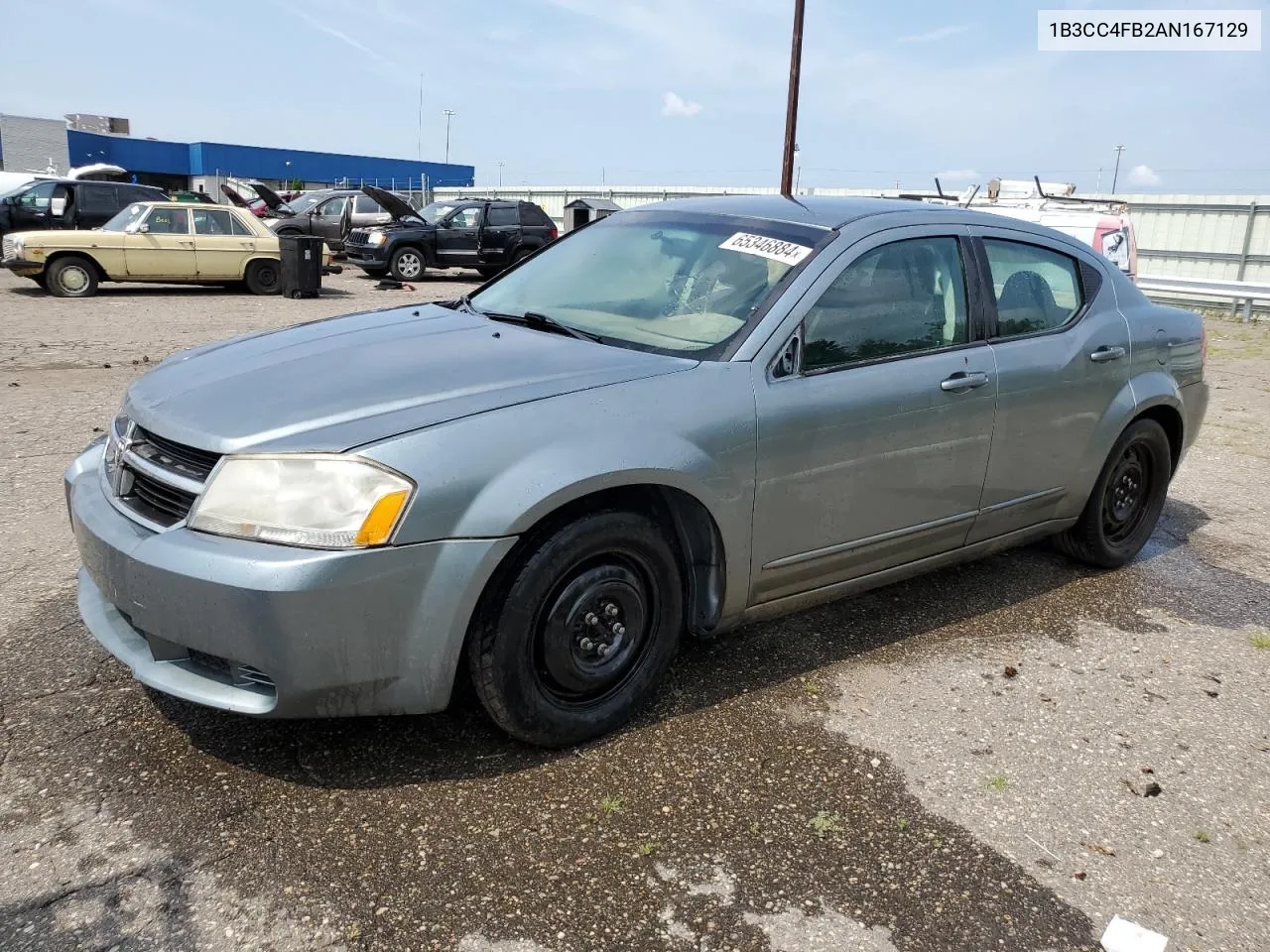 2010 Dodge Avenger Sxt VIN: 1B3CC4FB2AN167129 Lot: 65346884