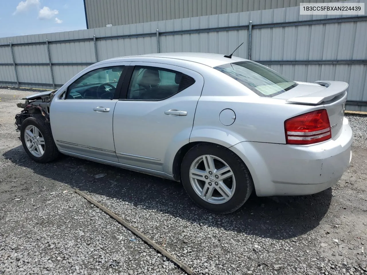 1B3CC5FBXAN224439 2010 Dodge Avenger R/T