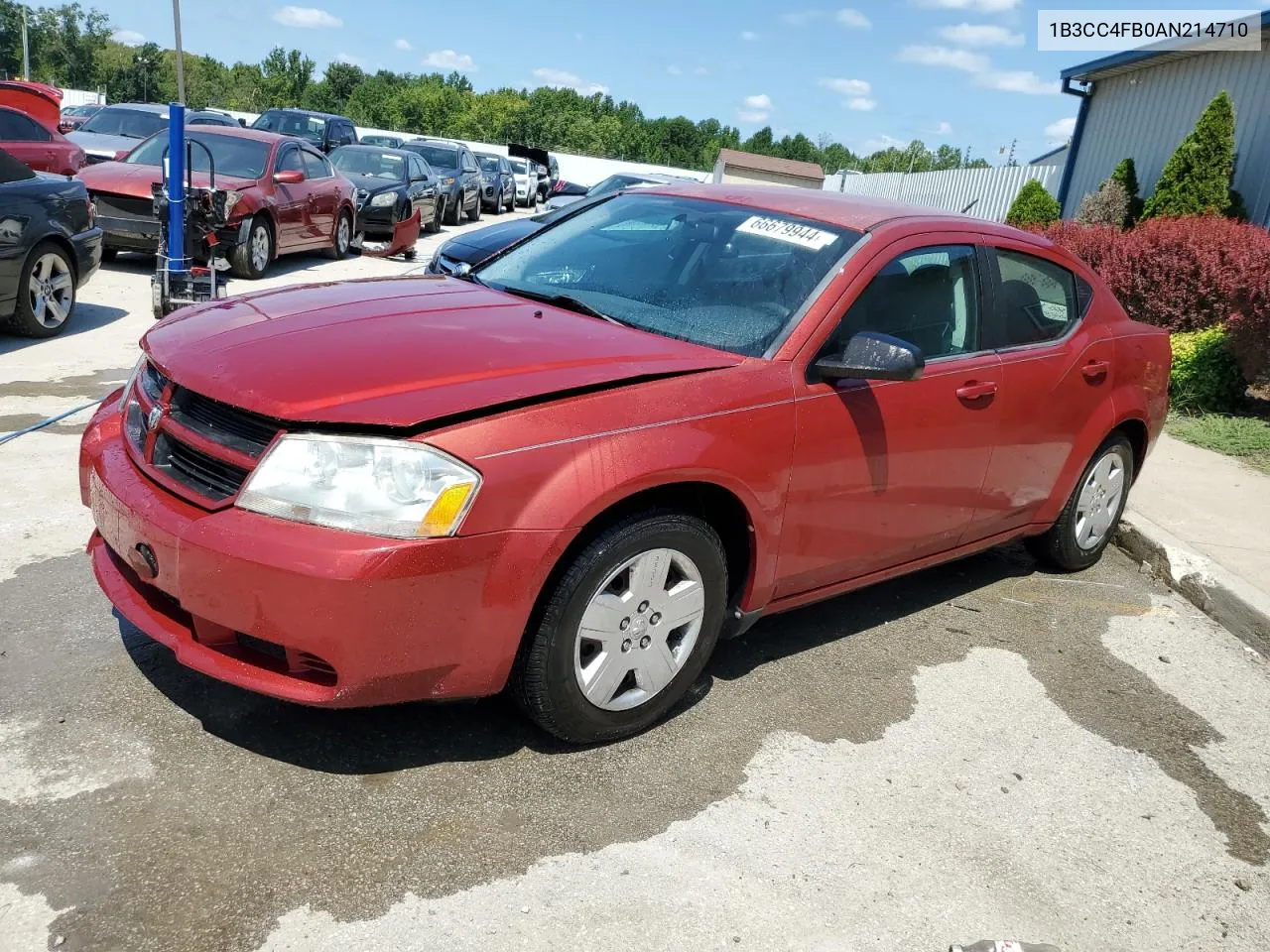 2010 Dodge Avenger Sxt VIN: 1B3CC4FB0AN214710 Lot: 66679944