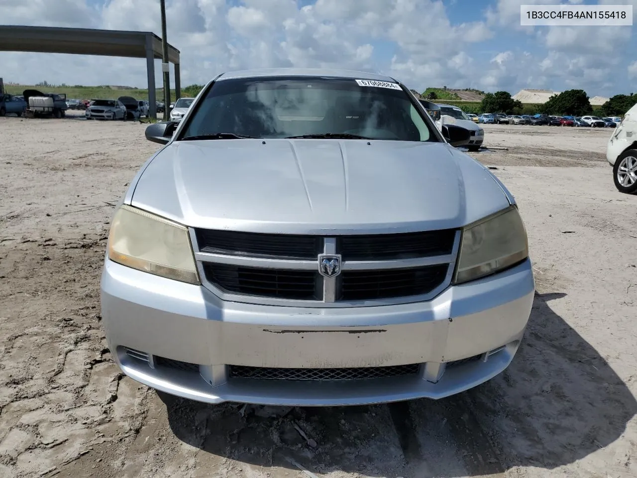 2010 Dodge Avenger Sxt VIN: 1B3CC4FB4AN155418 Lot: 67068884