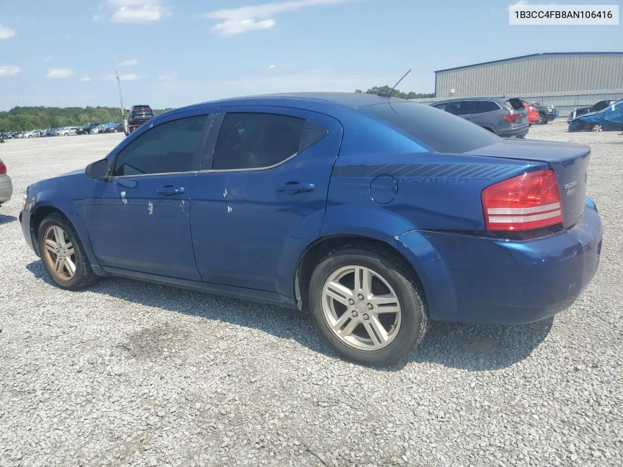 2010 Dodge Avenger Sxt VIN: 1B3CC4FB8AN106416 Lot: 68402894