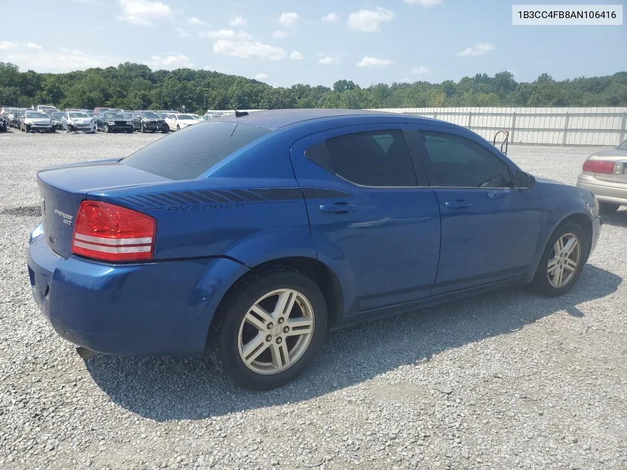 2010 Dodge Avenger Sxt VIN: 1B3CC4FB8AN106416 Lot: 68402894