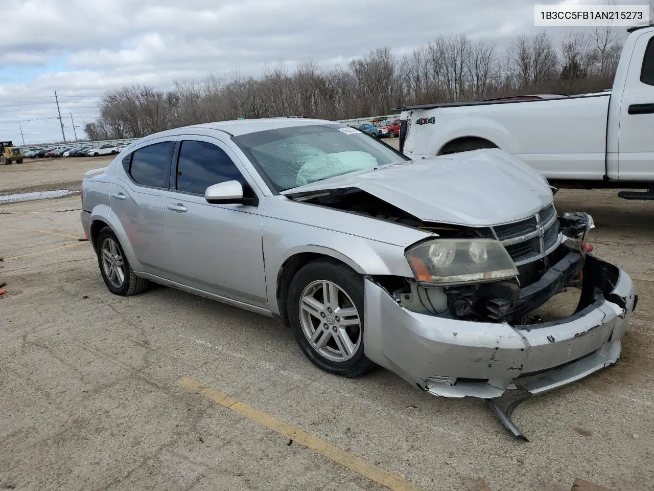 2010 Dodge Avenger R/T VIN: 1B3CC5FB1AN215273 Lot: 68745794