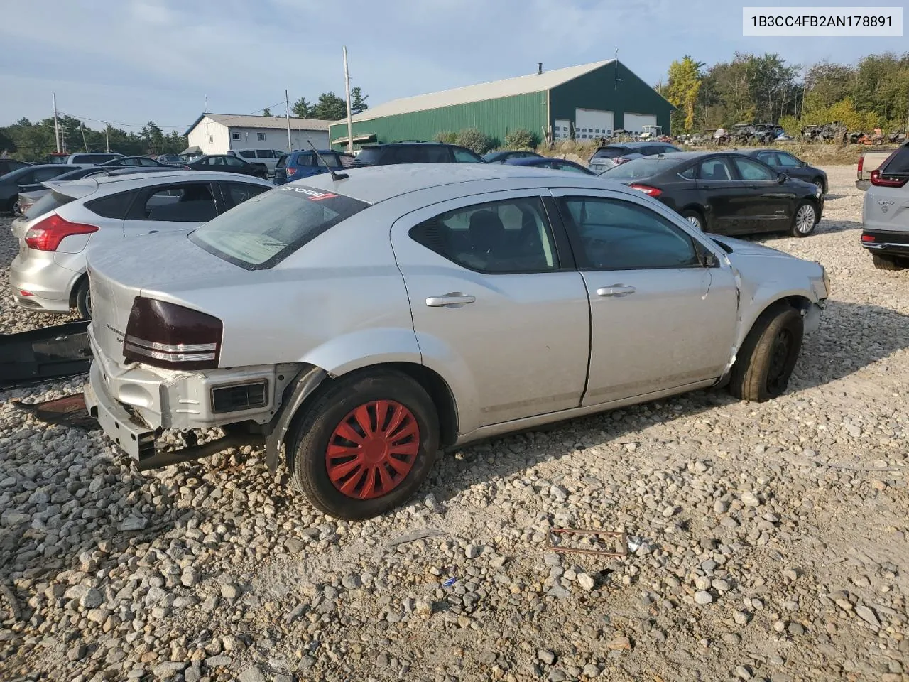 2010 Dodge Avenger Sxt VIN: 1B3CC4FB2AN178891 Lot: 71795094