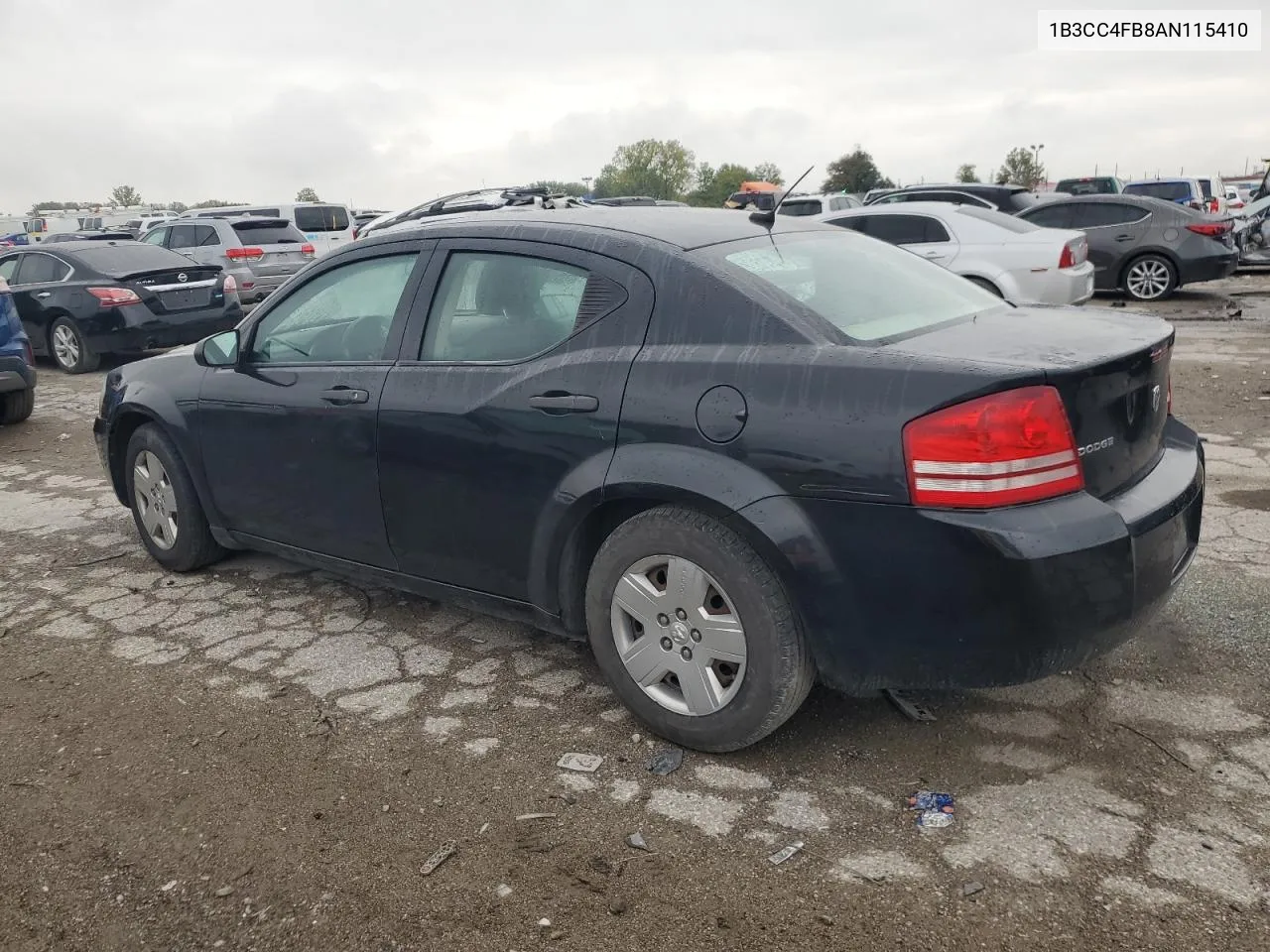 2010 Dodge Avenger Sxt VIN: 1B3CC4FB8AN115410 Lot: 72400914