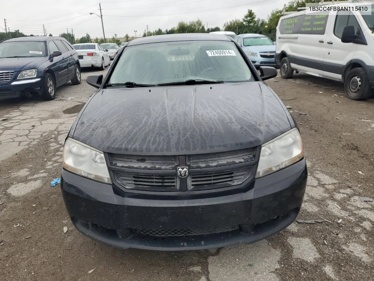 2010 Dodge Avenger Sxt VIN: 1B3CC4FB8AN115410 Lot: 72400914