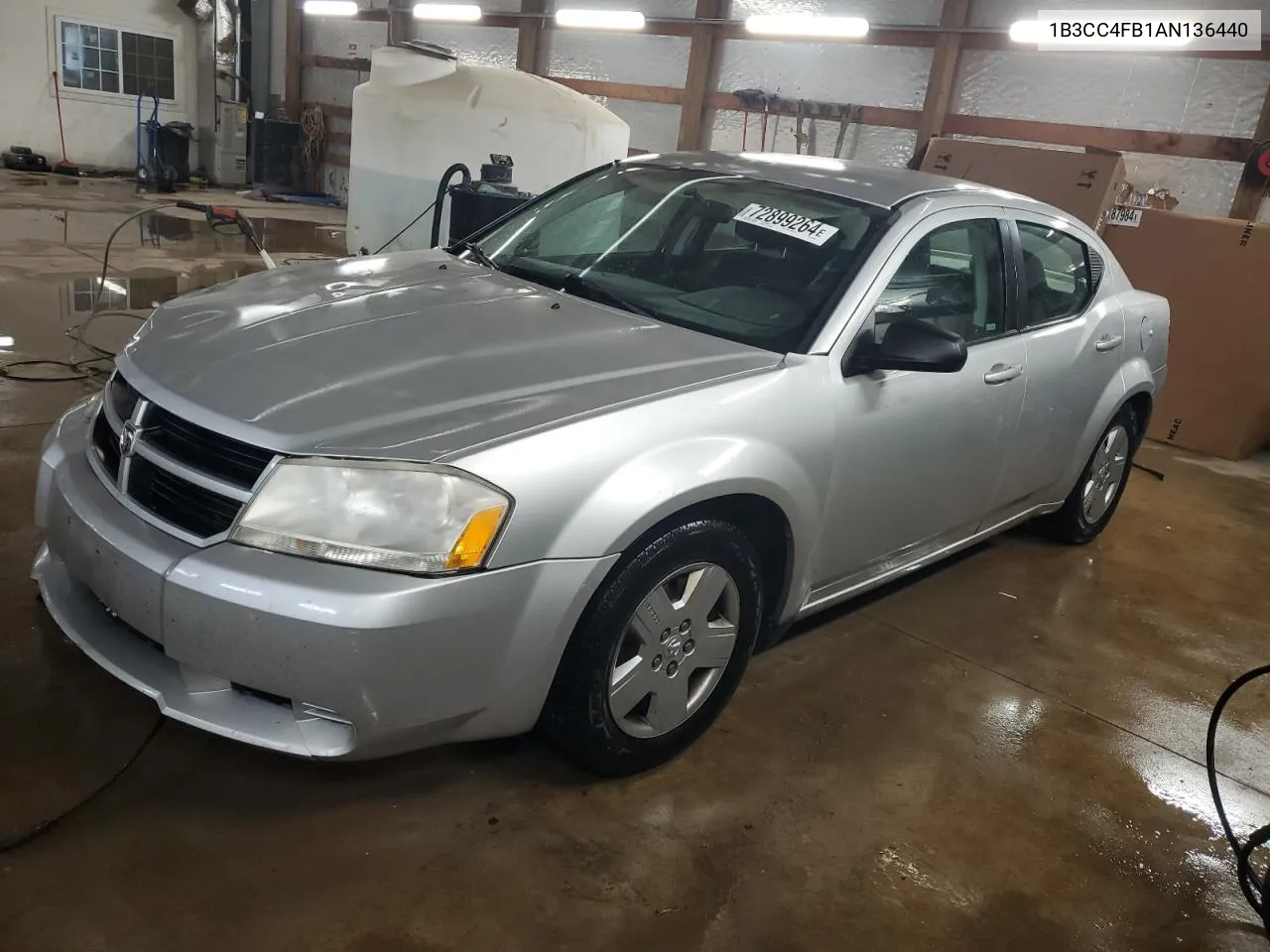 2010 Dodge Avenger Sxt VIN: 1B3CC4FB1AN136440 Lot: 72899264