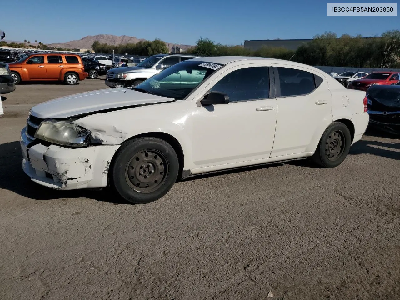 2010 Dodge Avenger Sxt VIN: 1B3CC4FB5AN203850 Lot: 72954394