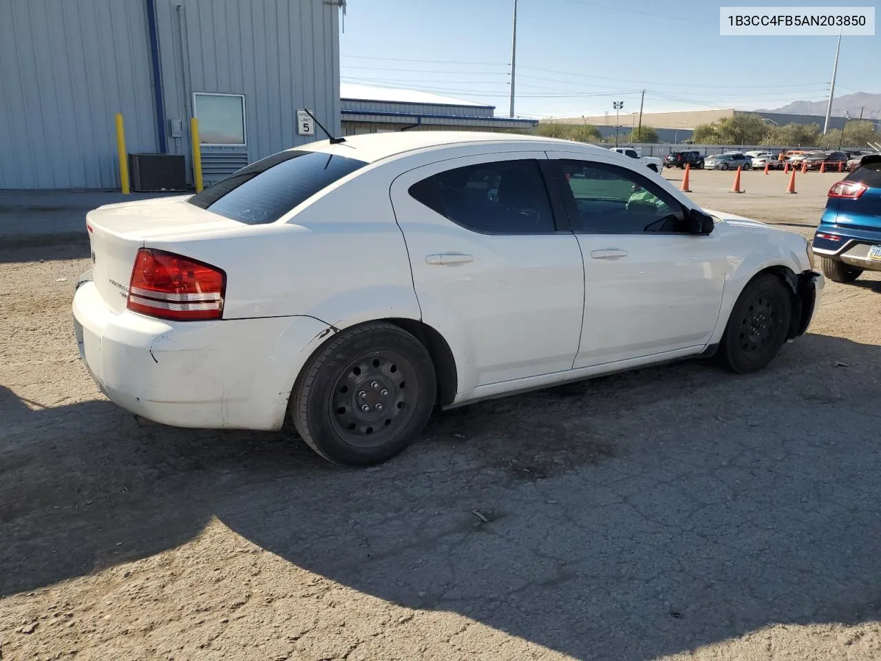 2010 Dodge Avenger Sxt VIN: 1B3CC4FB5AN203850 Lot: 72954394