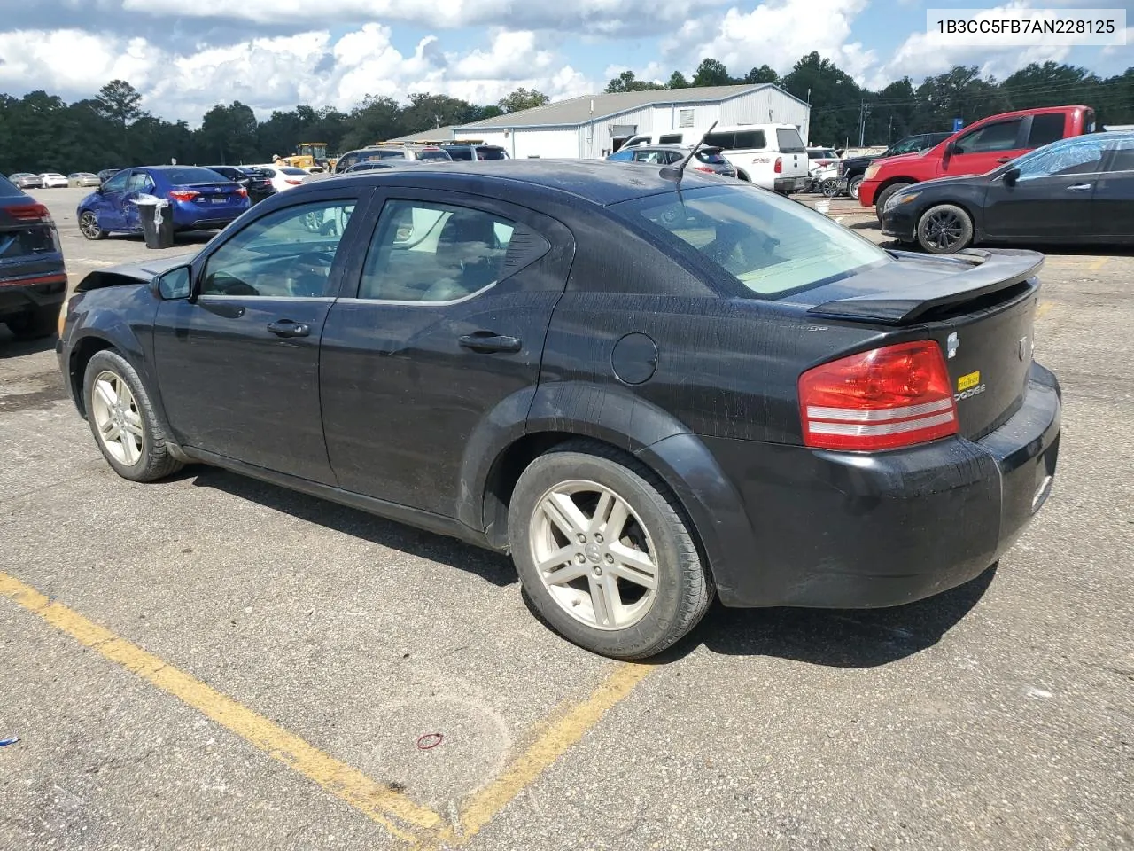 2010 Dodge Avenger R/T VIN: 1B3CC5FB7AN228125 Lot: 73110014