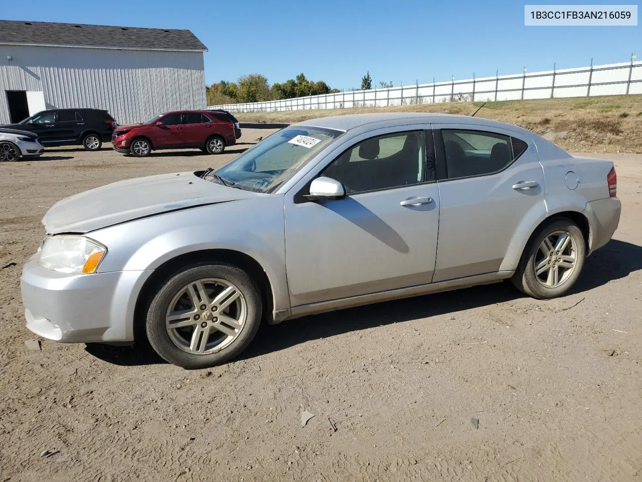 2010 Dodge Avenger Express VIN: 1B3CC1FB3AN216059 Lot: 74834024