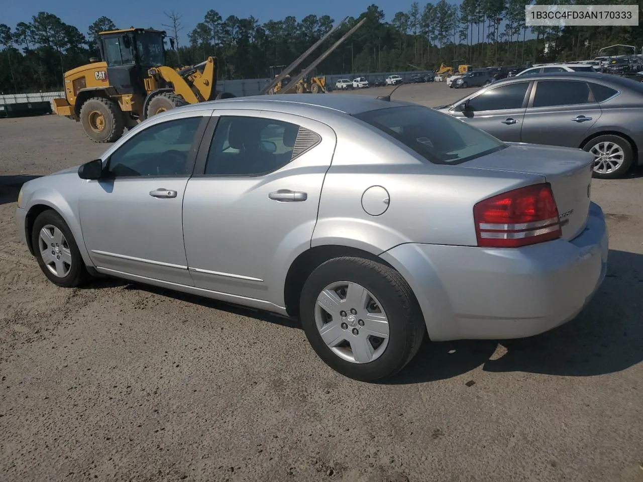 2010 Dodge Avenger Sxt VIN: 1B3CC4FD3AN170333 Lot: 75296134