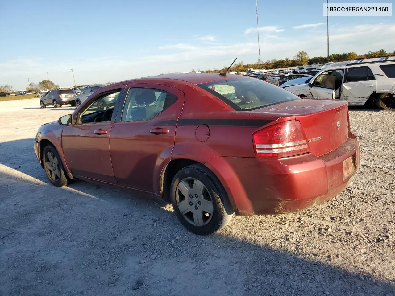 2010 Dodge Avenger Sxt VIN: 1B3CC4FB5AN221460 Lot: 76977374